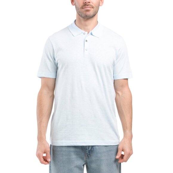 THEORY Skylight Blue Bron D Cosmos Polo - Picture 1 of 2